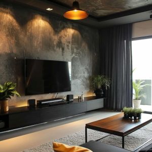 dark moody interior
