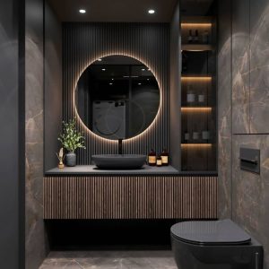 dark moody interior