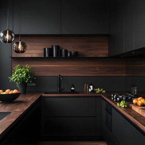 dark moody interior