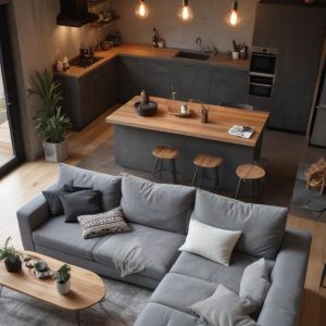 Interior rumah kecil tapi terlihat 2x lebih luas