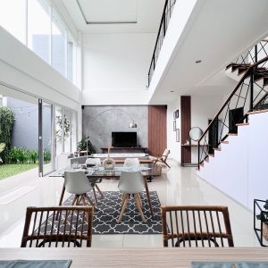 rumah mewah open space