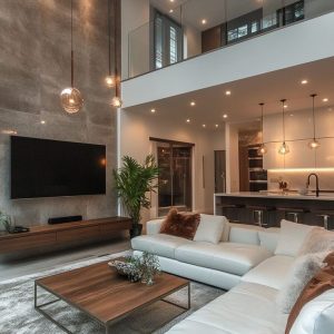 rumah mewah open space