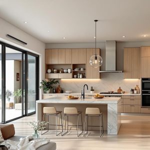 rumah mewah open space