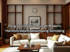 feng shui interior rumah modern