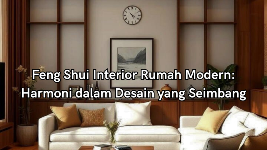 feng shui interior rumah modern